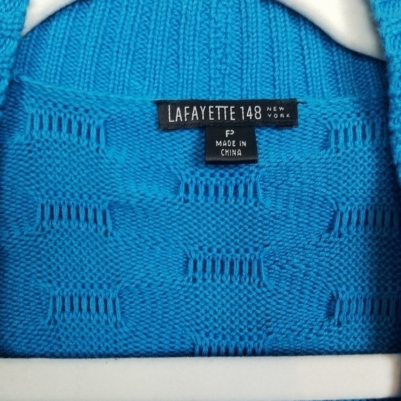 Lafayette 148 Aqua Cardigan - Picture 4 of 4